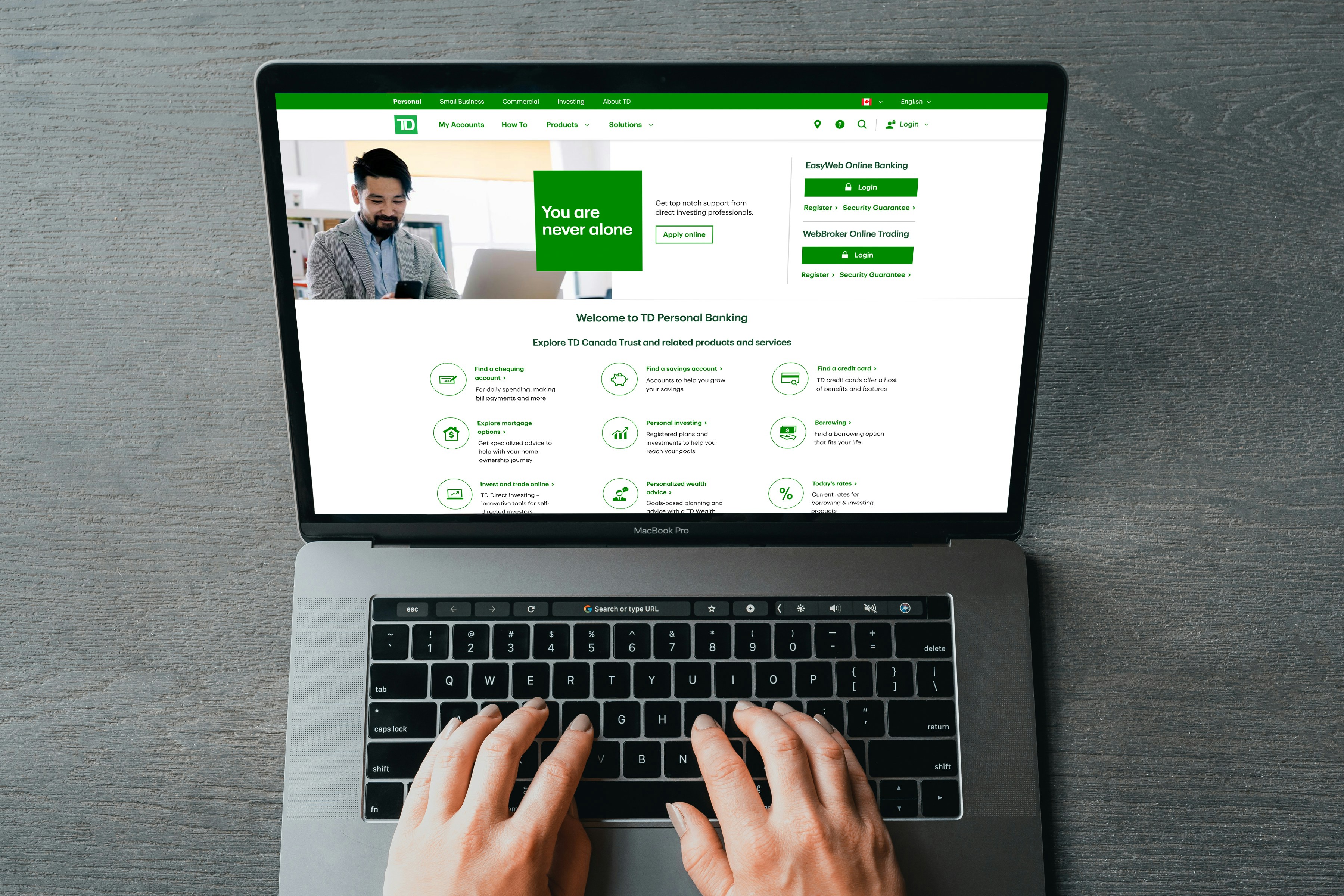 Easily trade online with TD WebBroker<br />